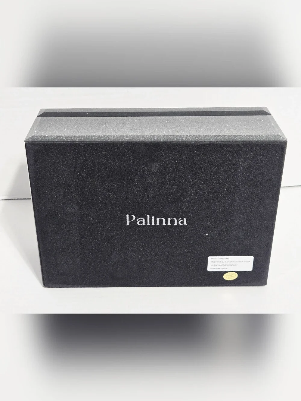 Palinna Dandelion Glass Jewelry Box Black Silver Velvet Organizer New In Box